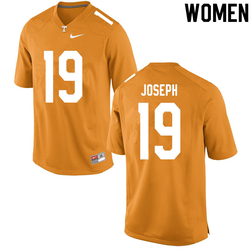 Women #19 Morven Joseph Tennessee Volunteers College Football Jerseys Sale-Orange